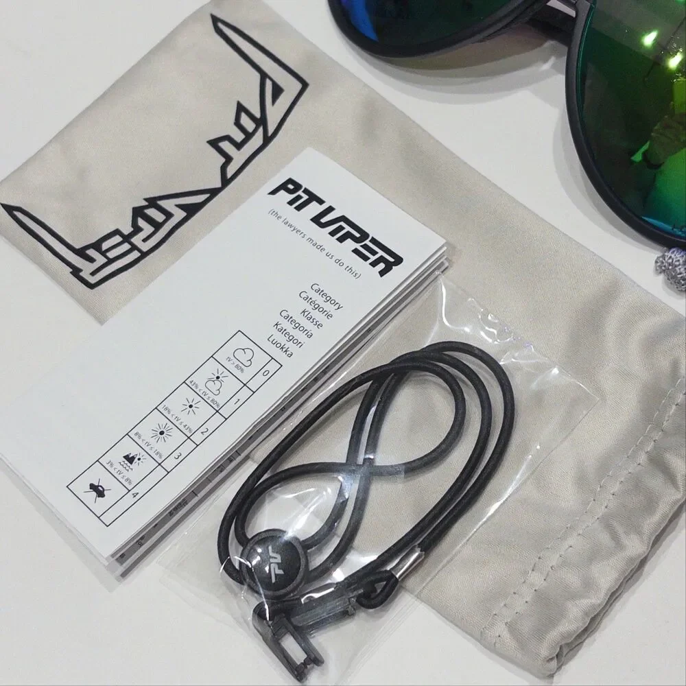 Pit Viper The Exec Jethawk HDPV Polarized Blue-Green Sunglasses Ear Adjust (A6)